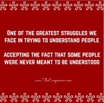 Struggling to understand people