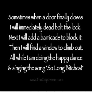 Funny saying when one door closes
